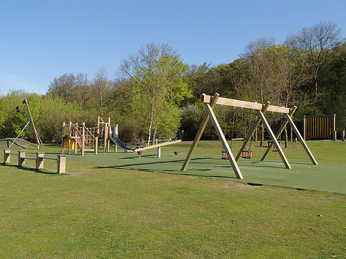Play area at Hinchingbrooke Country Park